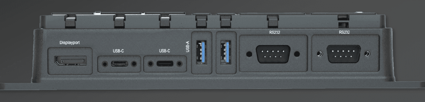 Closeup photo of Rugged USB Hub ports