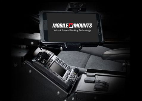 Photo of mobile mounts tablet mount in vehicle