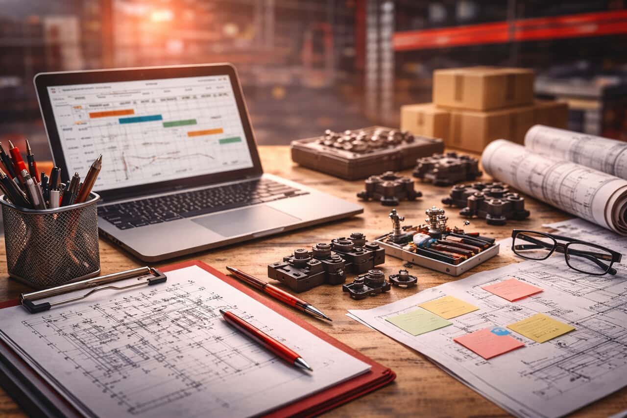 Photo of project managers desk forecasting budgeting for upcoming year